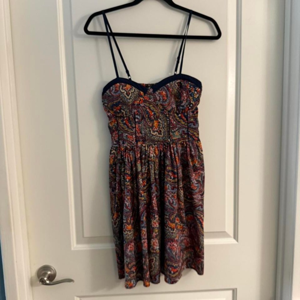 American Rag Y2K Medium Paisley Print Dress Medium Festival